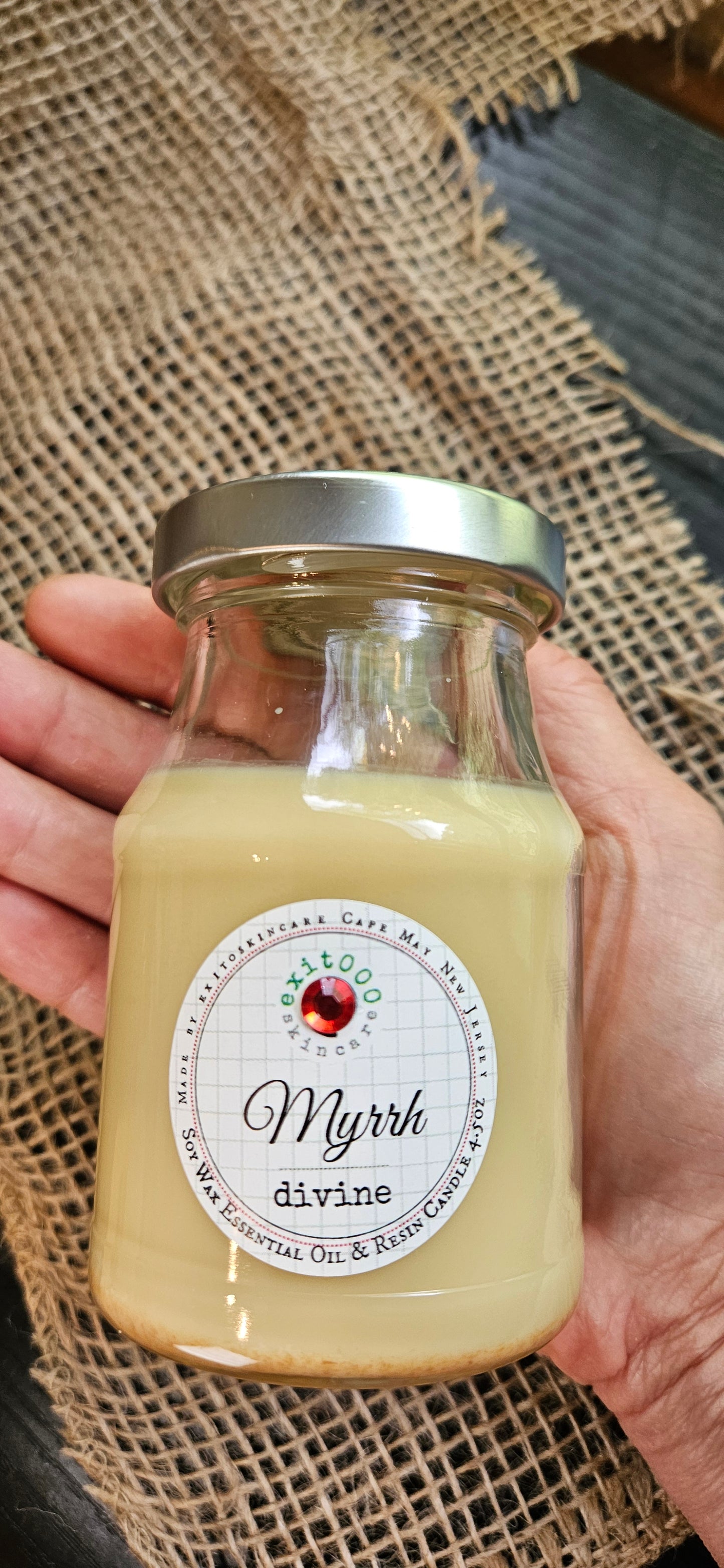 CDL: Mini Milk Bottle Myrrh Candle