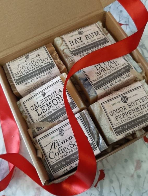 Handcrafted Soap Opera Gift Set: 6 Scented Soap Bars