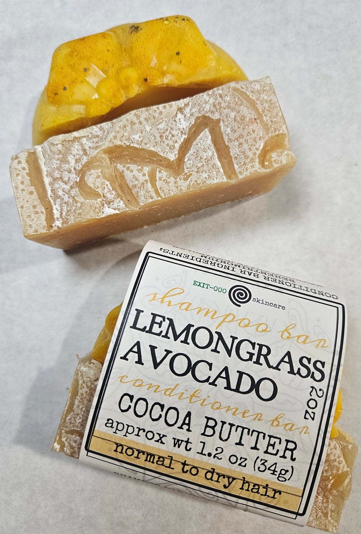 Hair: Half Half Lemongrass Avocado Shampoo and Conditioner Bar - Trial Bundle