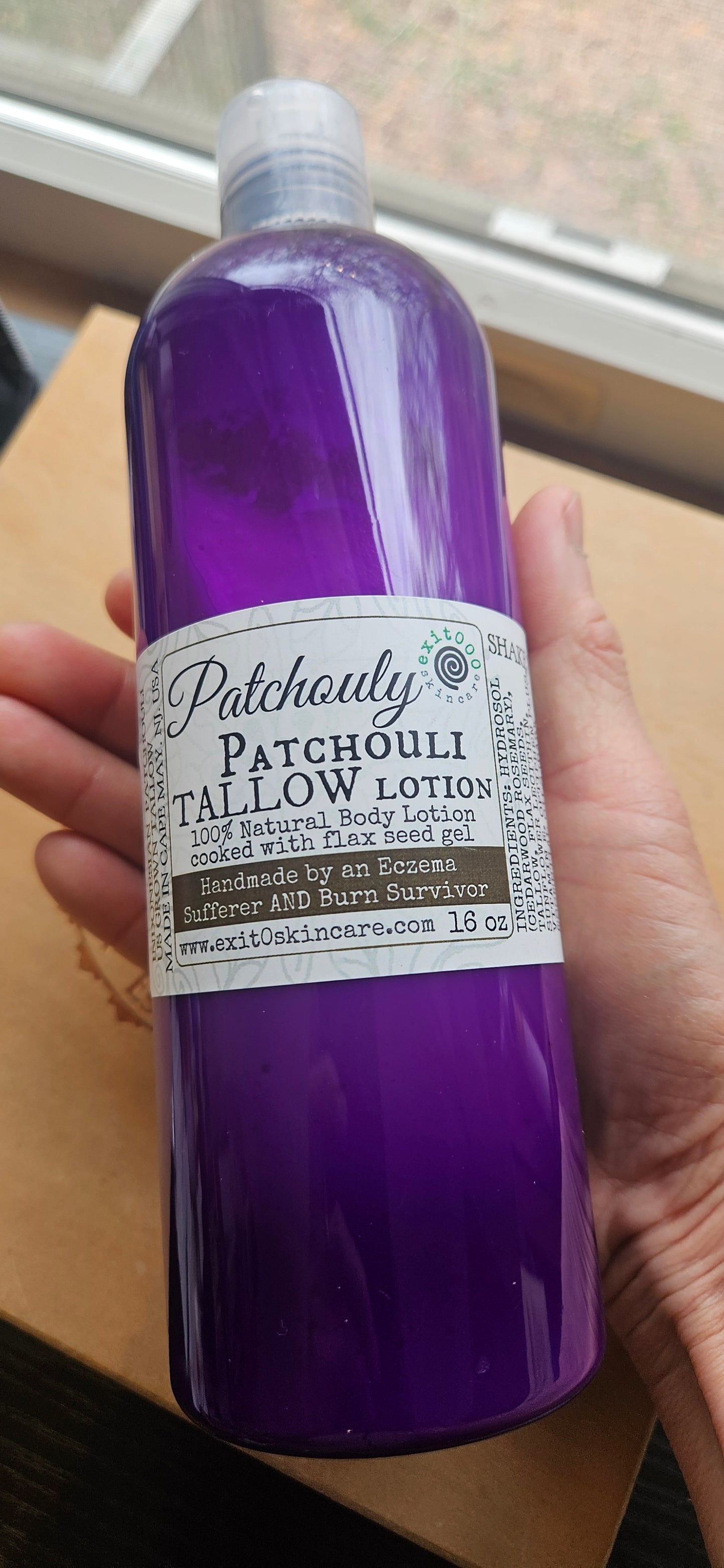 Lotion: Tallow Patchouly Patchouli NEW!