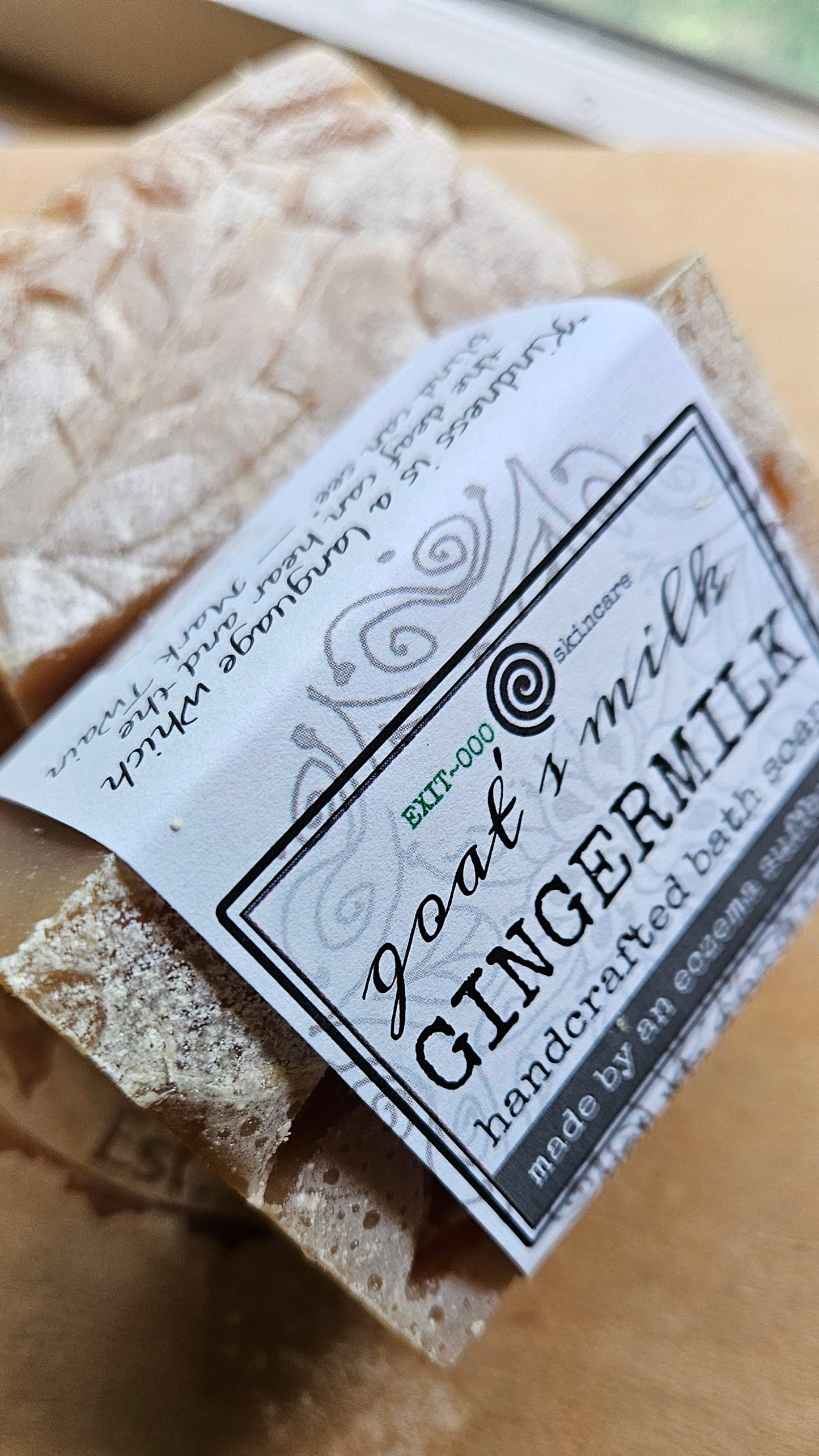 SBar: GOATS MILK Ginger Milk NEW!