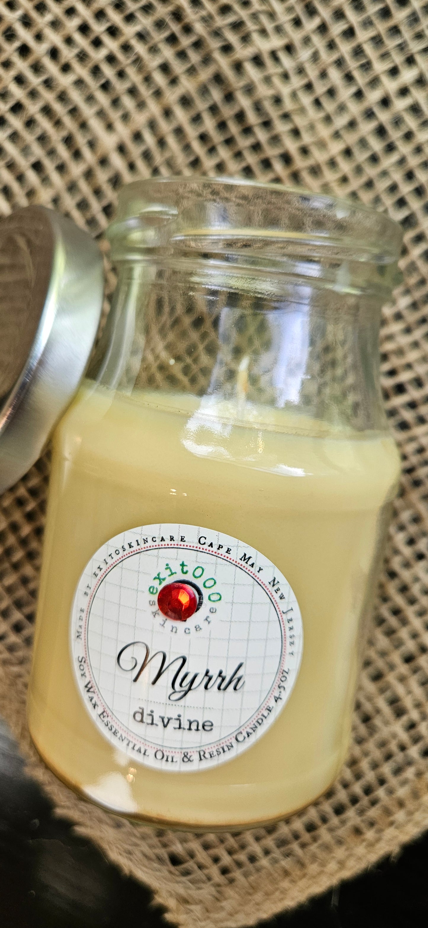 CDL: Mini Milk Bottle Myrrh Candle