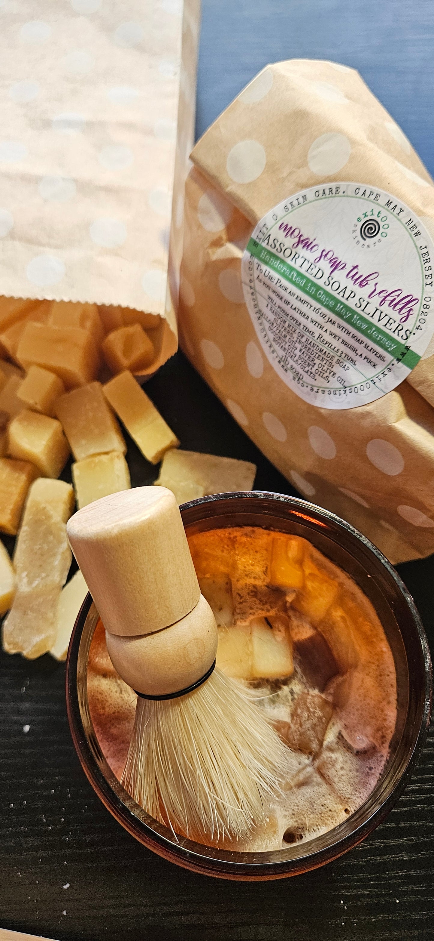 Spec: Shaving Soap Mosaic with Shaving Brush