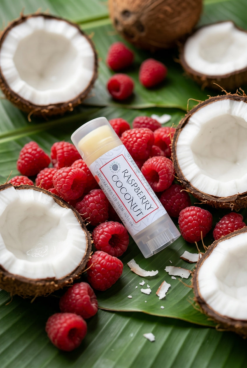 LipB: Raspberry Coconut Lip Balm