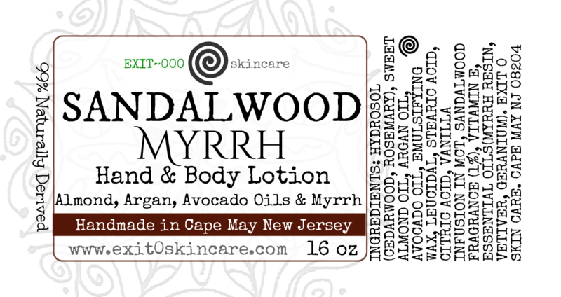 BLotion: Sandalwood Myrrh NEW!
