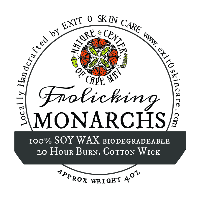 CDL: Frolicking Monarchs 4oz glass