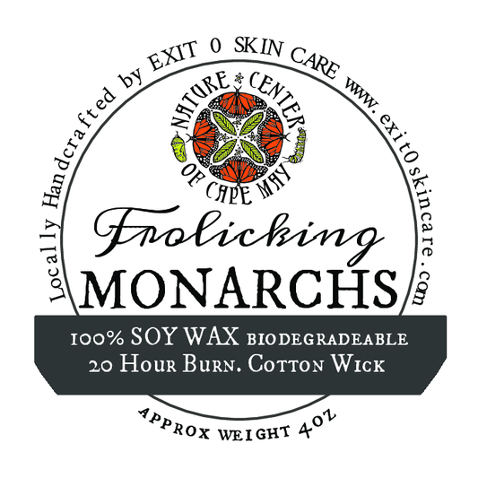 CDL: Frolicking Monarchs 4oz glass