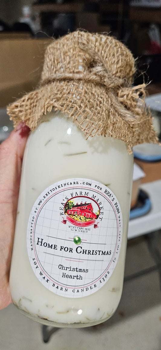 CDL:Milk Bottle Candle Home for Christmas (Xmas Hearth)