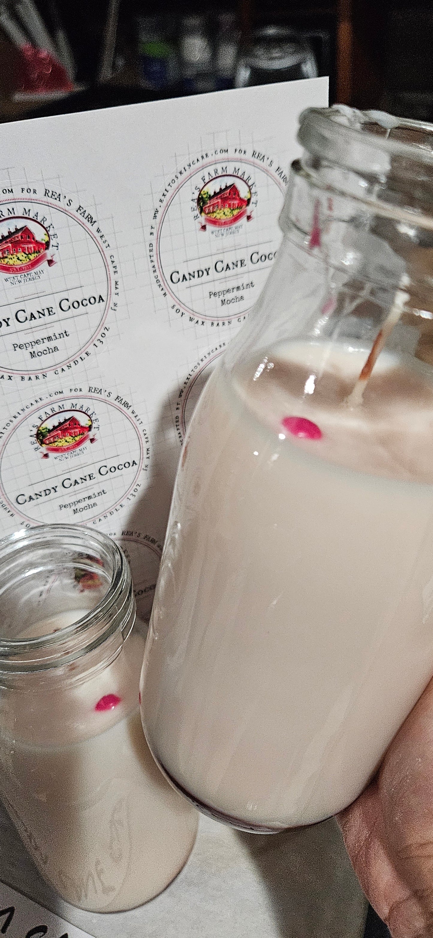 CDL:Milk Bottle Candle Candy Cane Cocoa