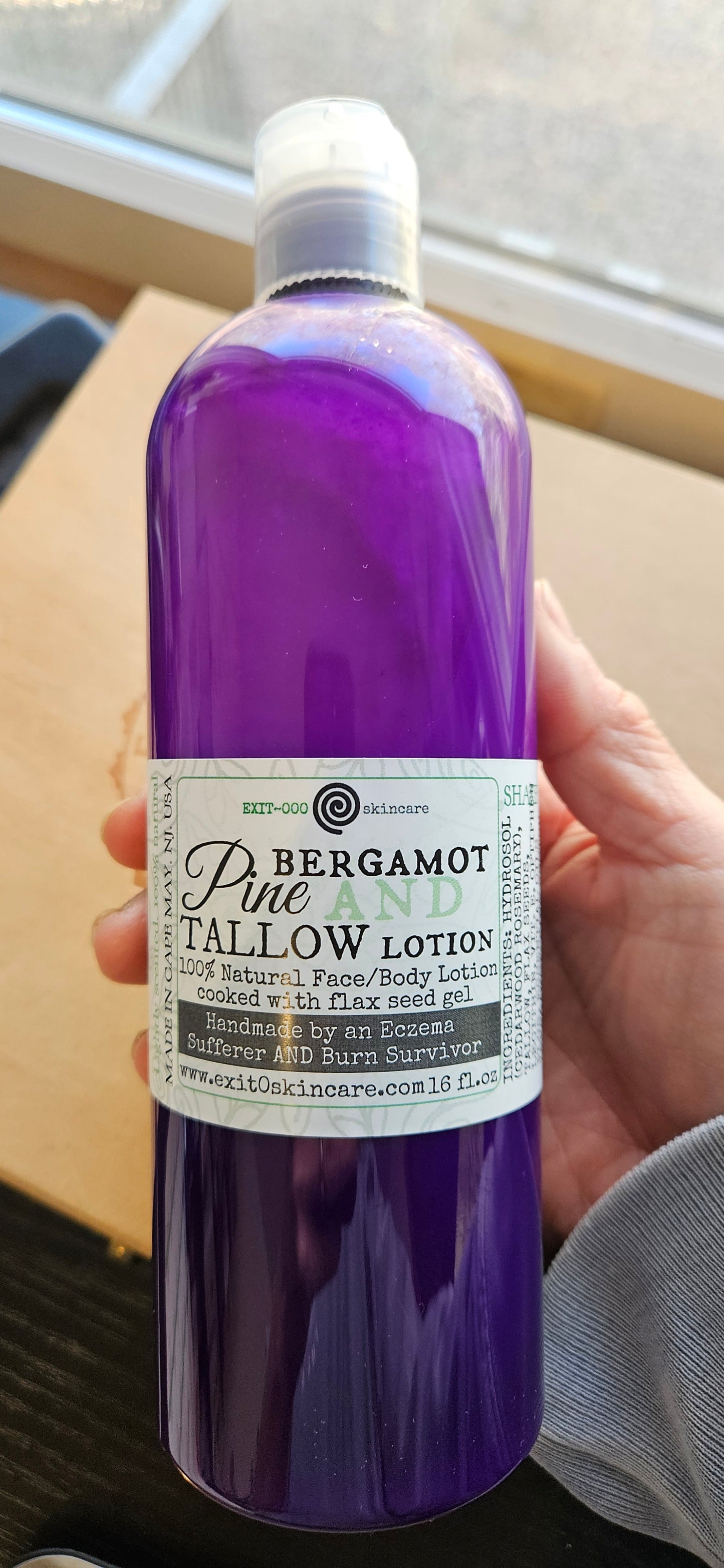 Lotion:  Tallow Shea Pine Bergamot IMPROVED!