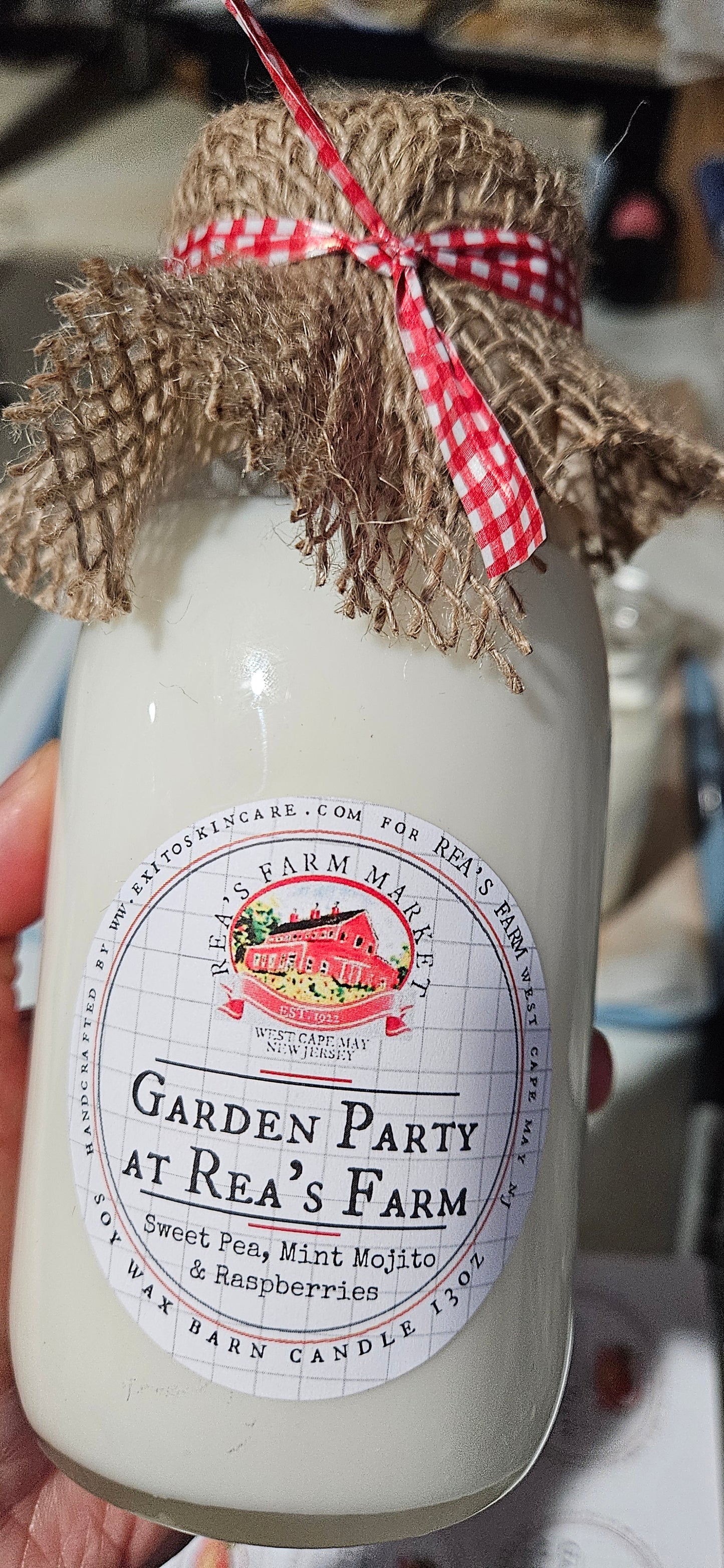 CDL:Milk Bottle Candle Garden Party at Rea's Farm