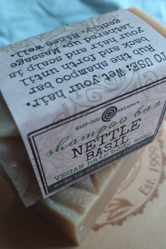 SBar: SHAMPOO BAR Vegan Nettle Basil Herbal